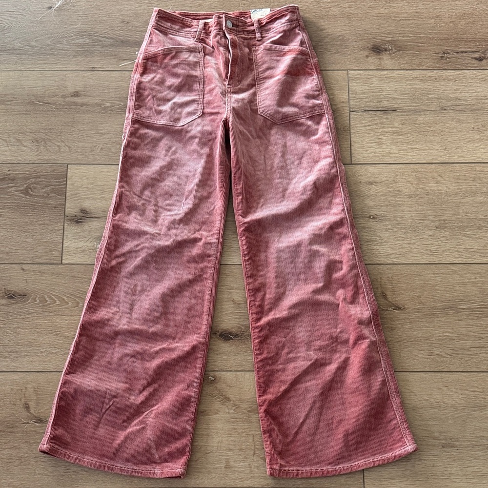Brand New Anthropologie Pilcro Flare cords in Dusty Rose